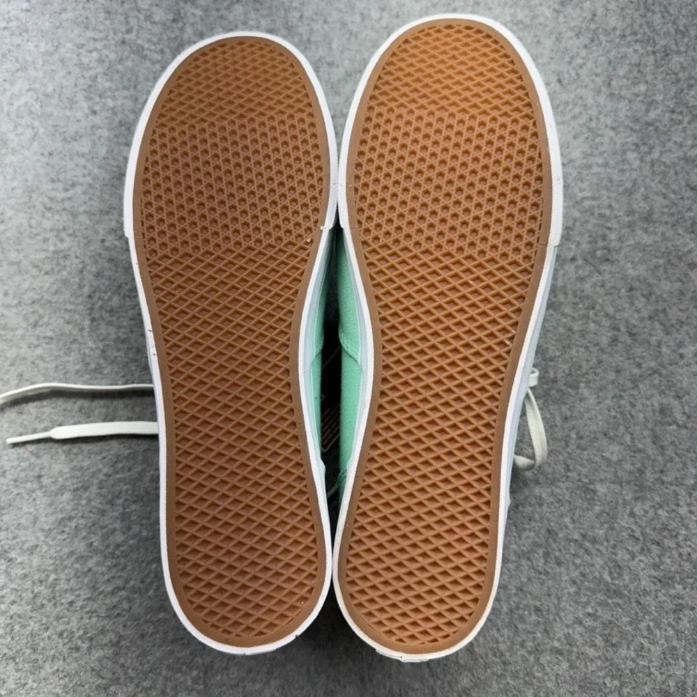 Vans Chauffeur SF Shoes 11 Mint Green Floral Canvas Boat Sneakers NWT Surf *READ